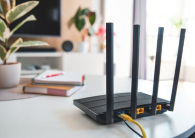 Wifi router door Elgeda geïnstalleerd en geconfigureerd.